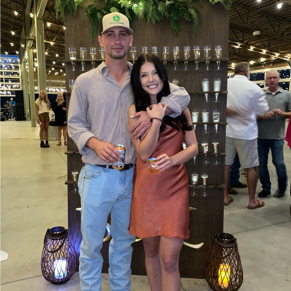 Altar’d State Satin Copper Dress